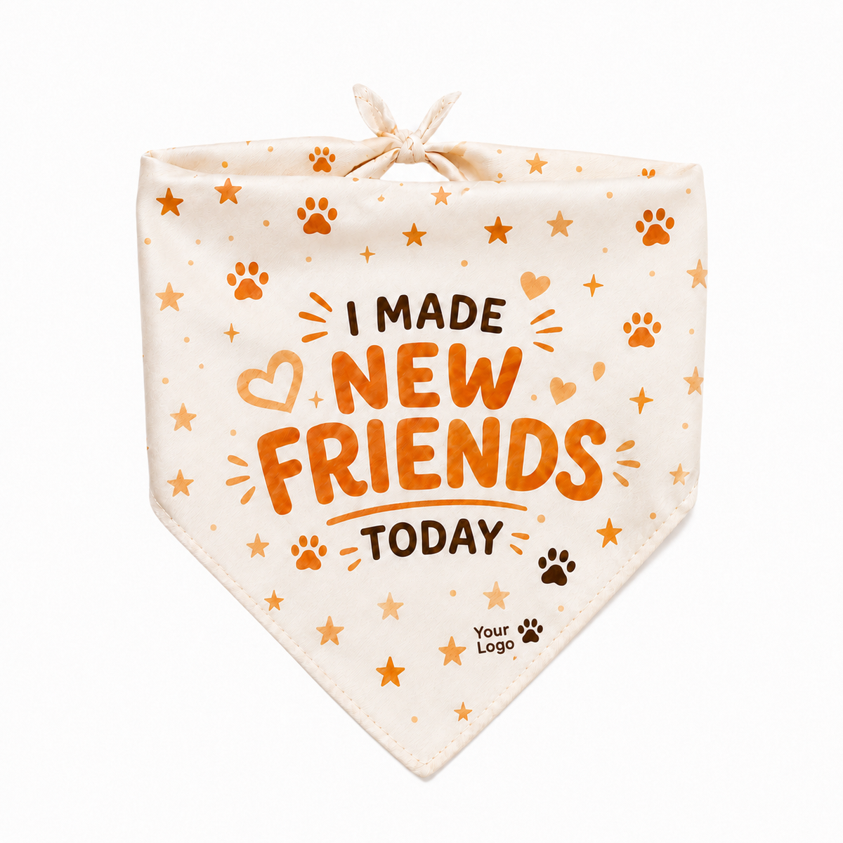 Custom Tie-On Dog Bandana (E101)