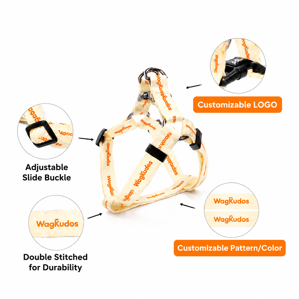 Custom Step-In Dog Harness (B104)
