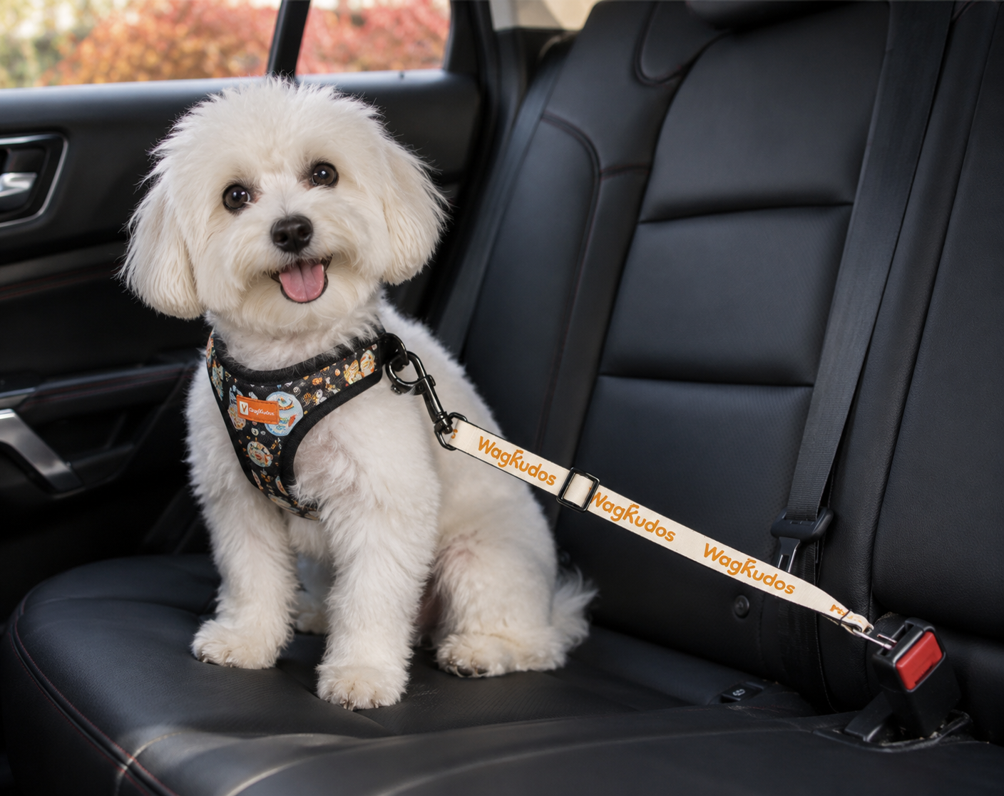 Adjustable Dog Seat Belt Tether (D105)