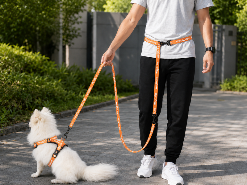 3-Way Hands-Free Reflective Dog Leash (D107)