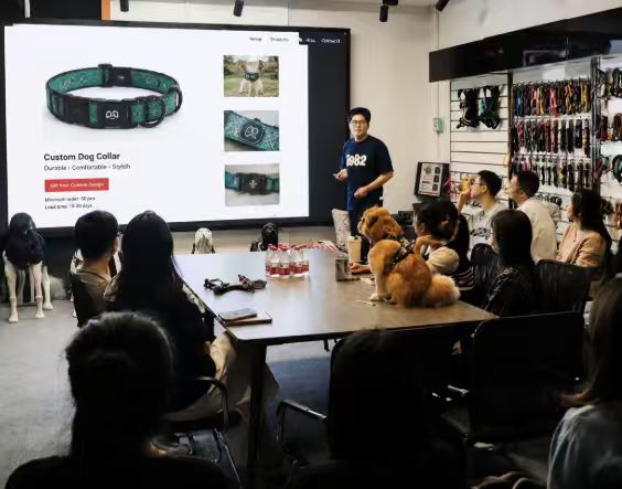 Product development discussion with a WagKudos production partner