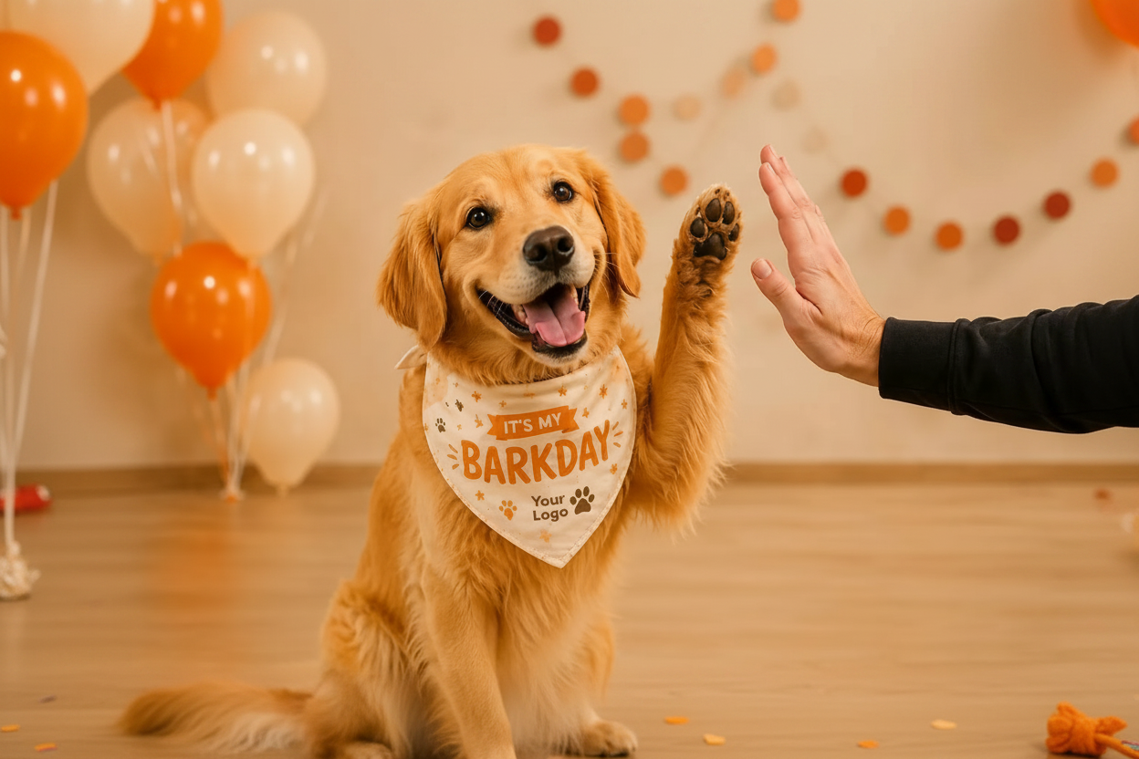 Birthday and gotcha day daycare bandana idea
