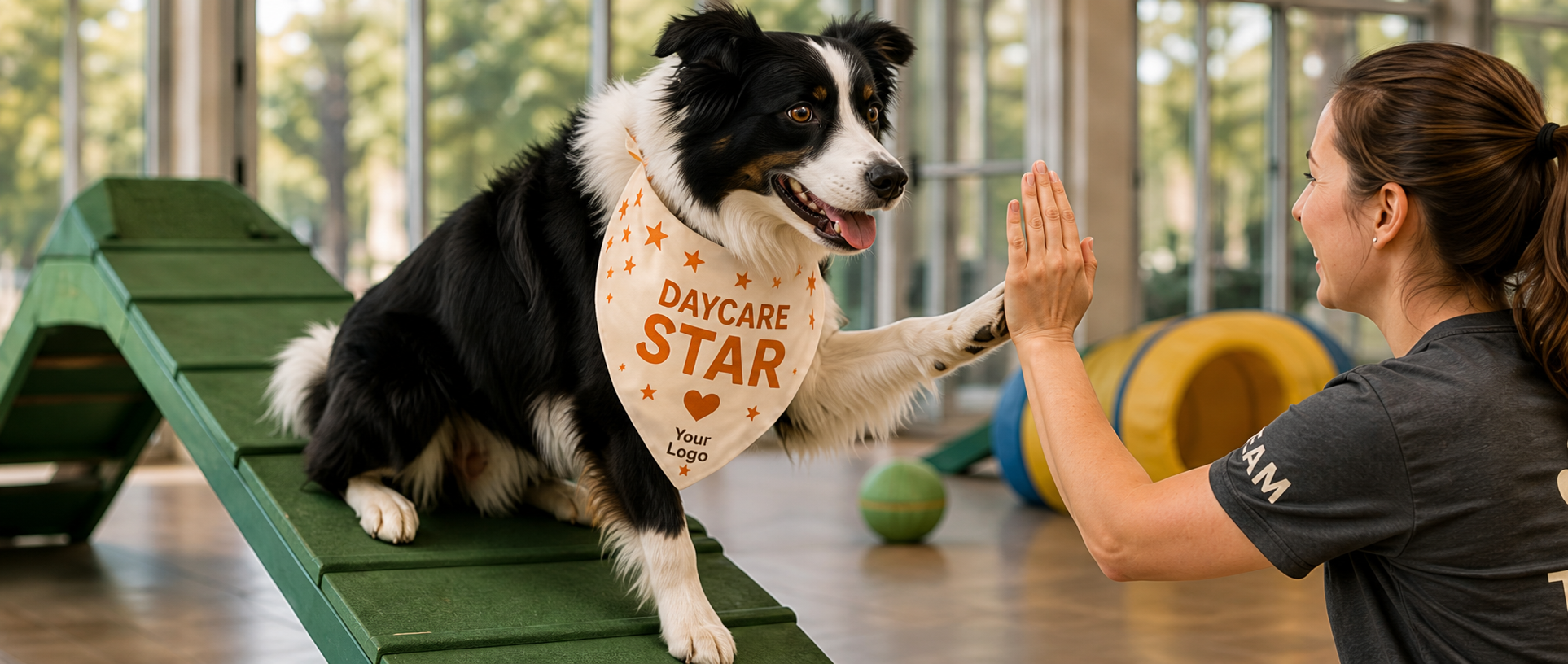 Daycare win branded bandana idea