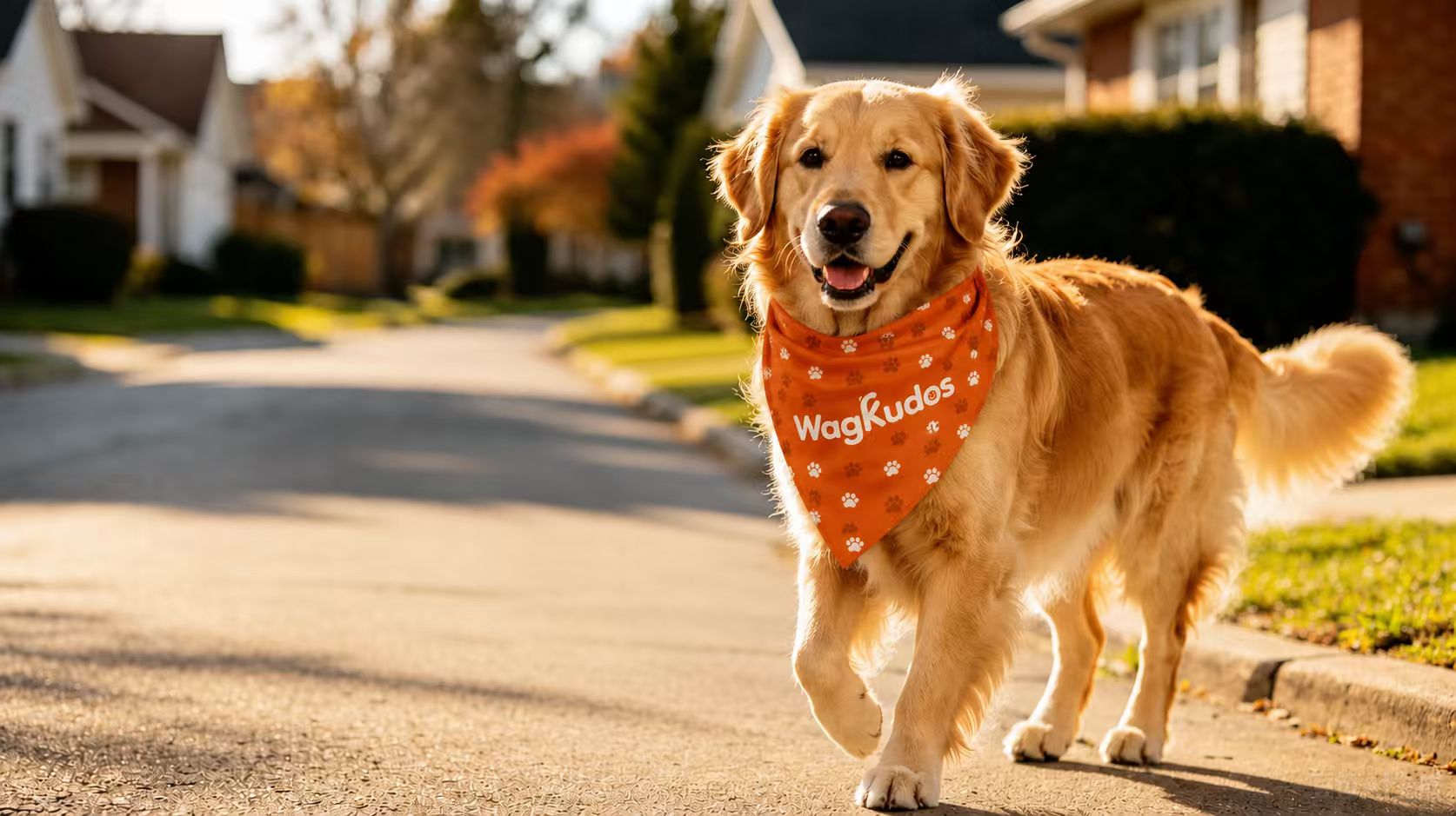 A photo-ready branded dog daycare moment