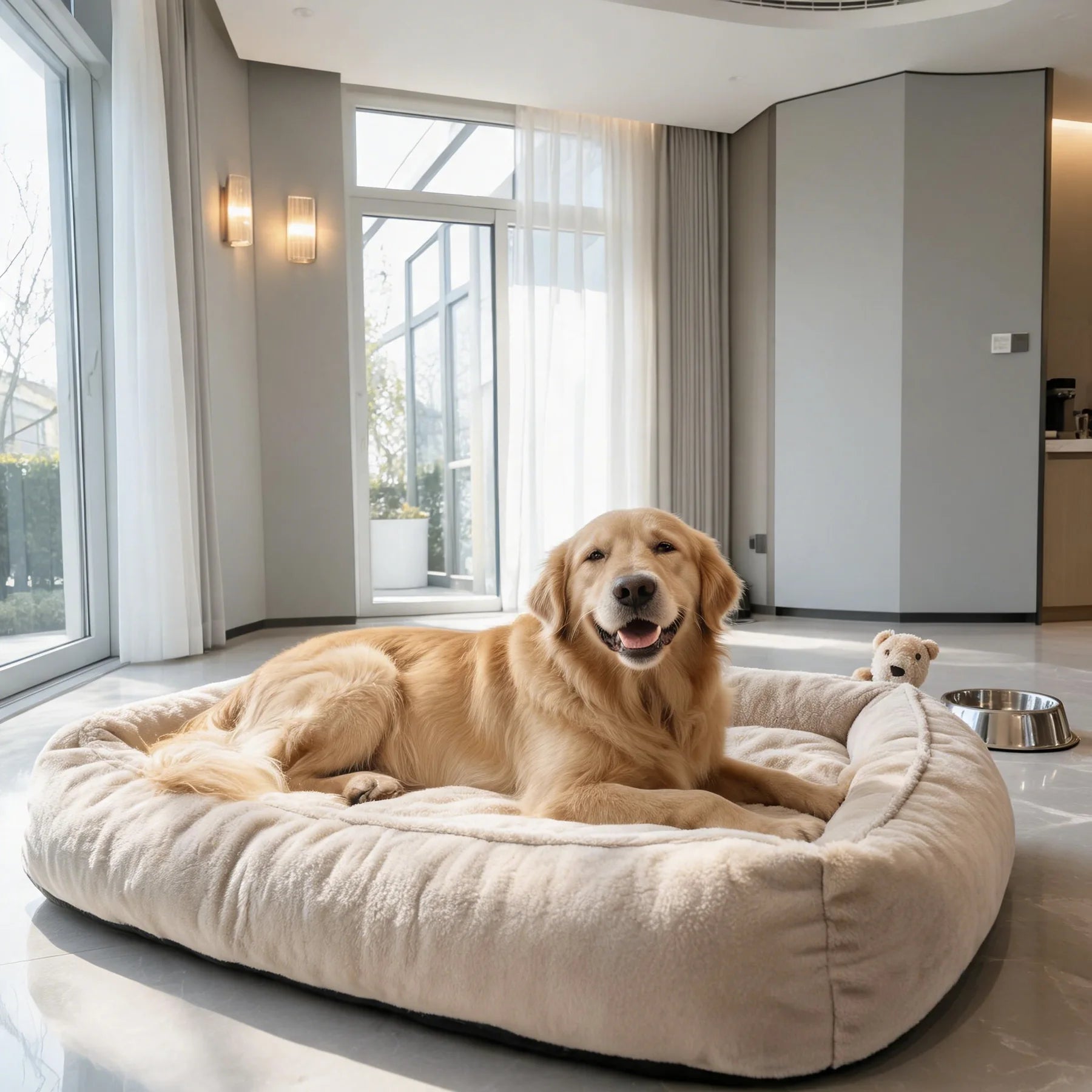 Dog daycare creating a branded moment for a pet parent
